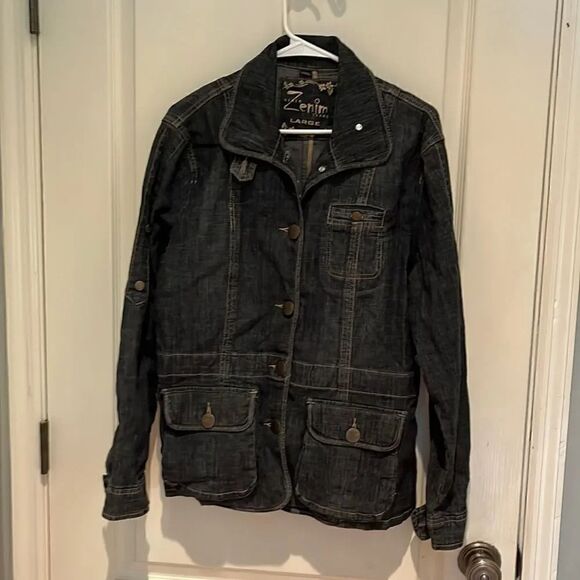 Xenim  denim jacket. Size L - Picture 1 of 3